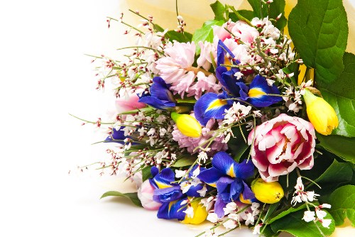 Personalized memorial flowers with favorite colors and symbols