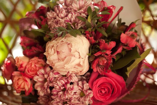 Seasonal funeral flowers with vibrant autumn colors